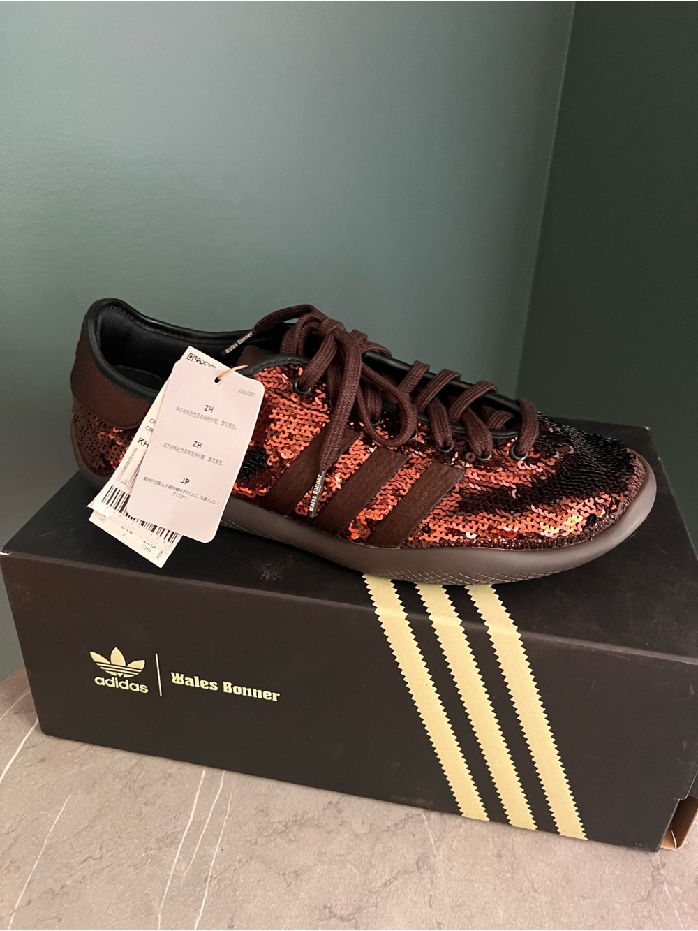 Wales Bonner x adidas Karintha Sequin Sneakers W 7/M 6